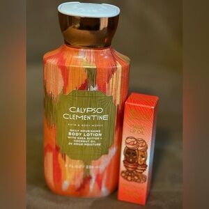 Calypso Clementine Body Lotion and Magic Lip Oil Set